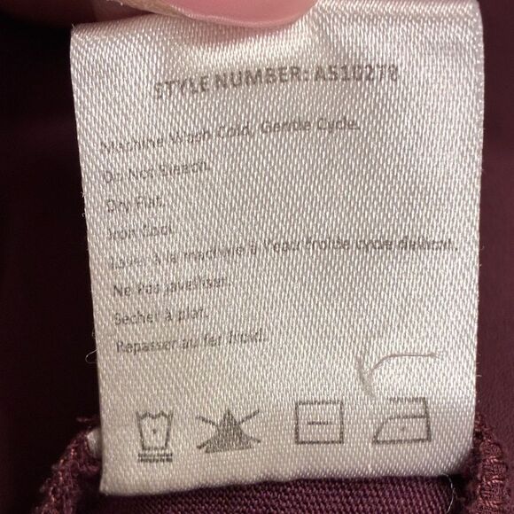 ANTHROPOLOGIE ONE SEPTEMBER Embroidered Tunic Blouse Maroon Women’s Size Medium - Picture 7 of 8